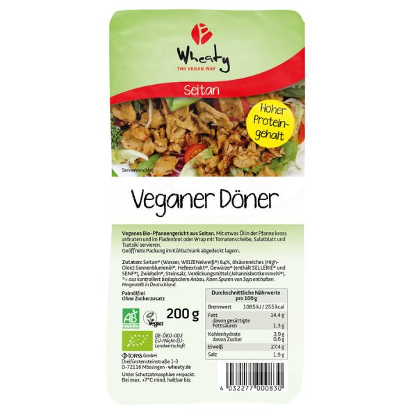 Wheaty Veganer Döner, Bio, 200 g
