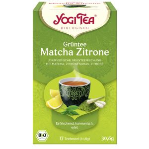 Yogi Tea Grüntee Matcha Zitrone, Bio, 17 x 1,8 g