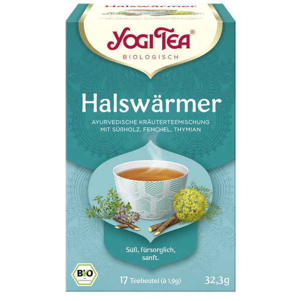 Yogi Tea Halsw&auml;rmer, Bio, 17 x 1,8 g