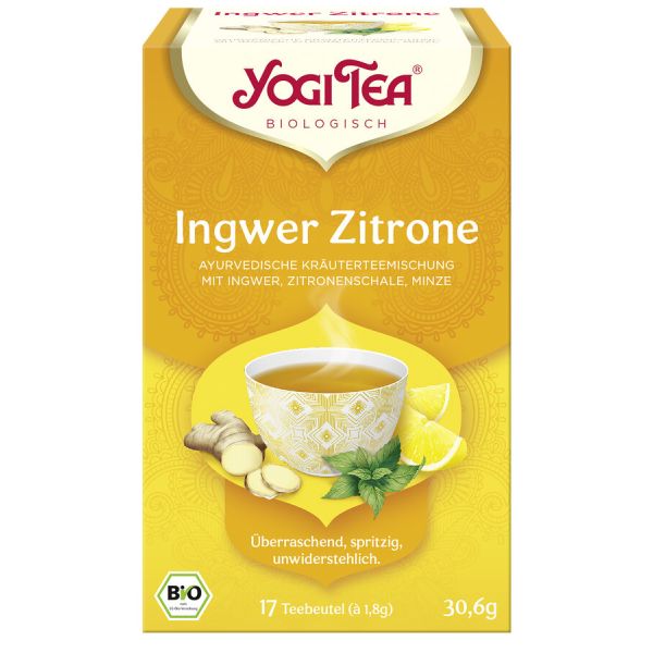 Yogi Tea Ingwer Zitrone, Bio, 17 x 1,8 g