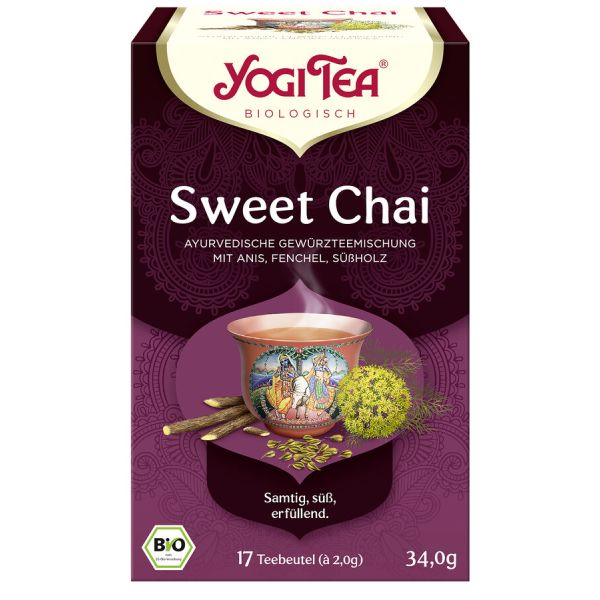 Yogi Tea Sweet Chai, Bio, 17 x 2 g