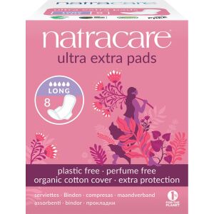 Natracare Ultra Extra Damenbinden Lang mit Bio-Baumwolle,...
