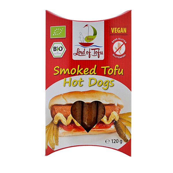 Lord of Tofu Smoked Tofu Hot Dogs, Bio, 120 g