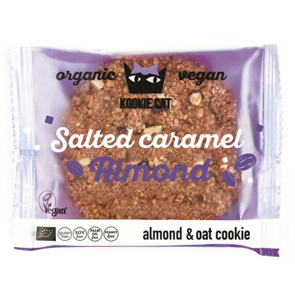 Kookie Cat Salted Caramel Mandel Keks, Bio, 50 g | MHD:...