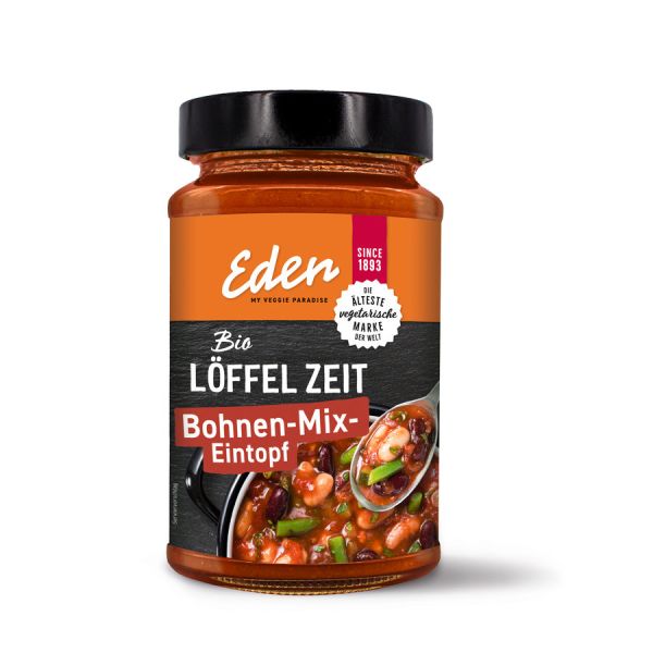 Eden L&ouml;ffel Zeit Bohnen-Mix-Eintopf, Bio, 400 g