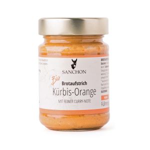 Sanchon Brotaufstrich K&uuml;rbis-Orange, Bio, 190 g
