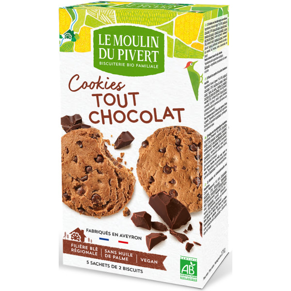 Le Moulin Du Pivert Cookie mit Schokolade, Bio, 175 g