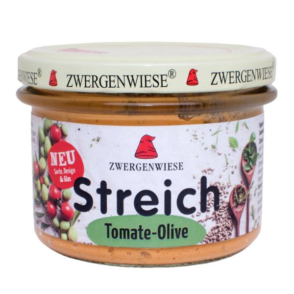 Zwergenwiese Streich Tomate-Olive, Bio, 180 g