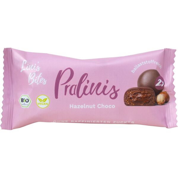 Linis Bites Hazelnut Choco Pralinis, Bio, 46 g