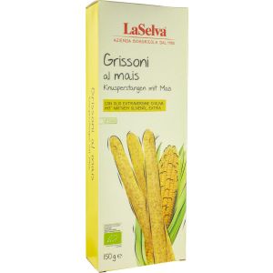 LaSelva Grissoni Knusperstangen mit Mais, Bio, 150 g |...