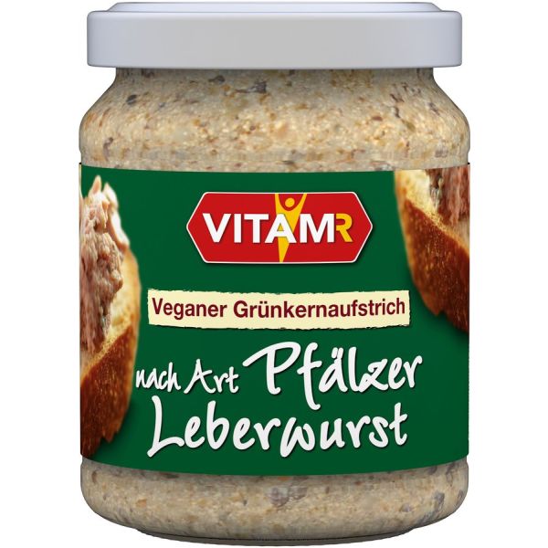 VITAM Veganer Brotaufstrich nach Art Pfälzer Leberwurst, Bio, 120 g