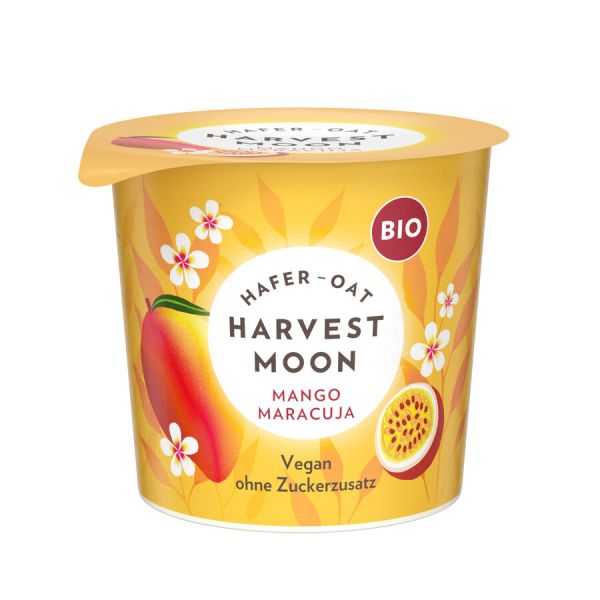 HARVEST MOON Joghurtalternative Hafer Pfirsich &amp; Passionsfrucht, Bio, 275 g
