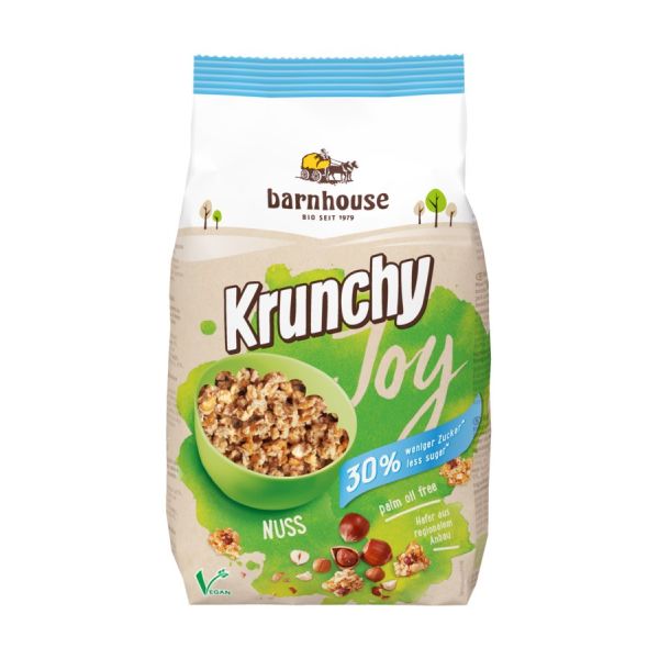 Barnhouse Krunchy Joy Nuss 30 % weniger Zucker, Bio, 375 g
