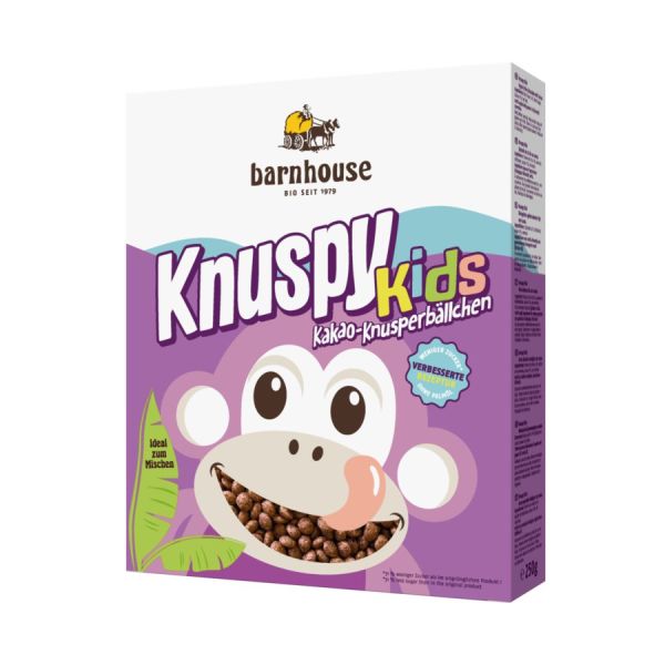 Barnhouse Knuspy Kids Reis-Kakao-Knusperbällchen, Bio, 375 g