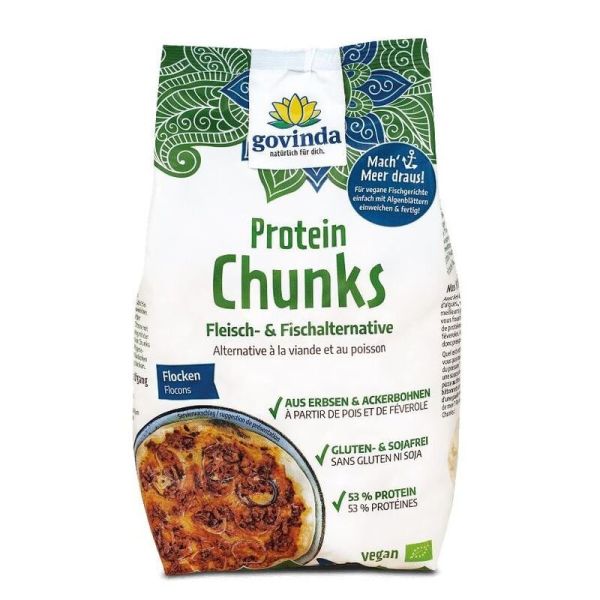 Govinda Protein Chunks Flocken, Bio, 125 g