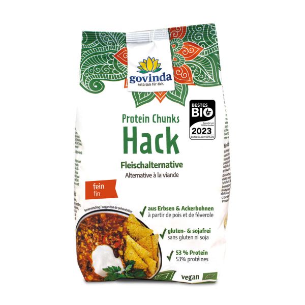 Govinda Protein Chunks Hack, Bio, 125 g
