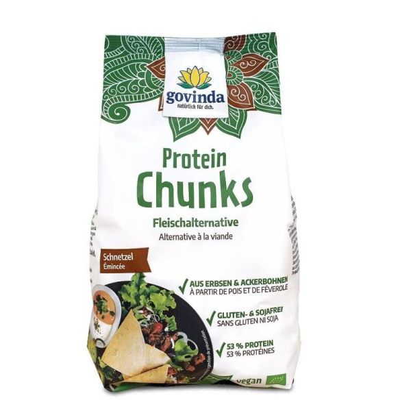 Govinda Protein Chunks Schnetzel, Bio, 125 g
