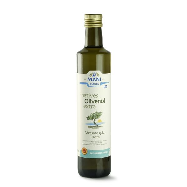 MANI natives Olivenöl extra Messara g.U. Kreta Griechenland, Bio, 500 ml