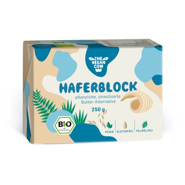 The Vegan Cow Hafer-Block, Bio, 250 g