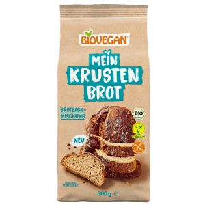 Biovegan Mein Krustenbrot Brotbackmischung, Bio, 500 g