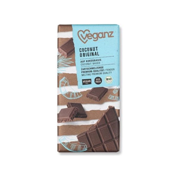 Veganz Schokolade Coconut Original, Bio, 80 g