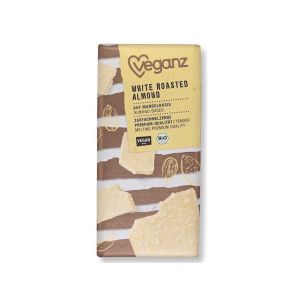 Veganz Schokolade White Roasted Almond, Bio, 80 g