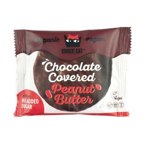 Kookie Cat Chocolate Covered Peanut Butter Keks, Bio, 50 g