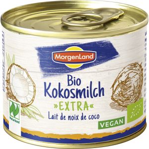 MHD: 17.06.2023 | MorgenLand Kokosmilch extra, Bio, 200 ml