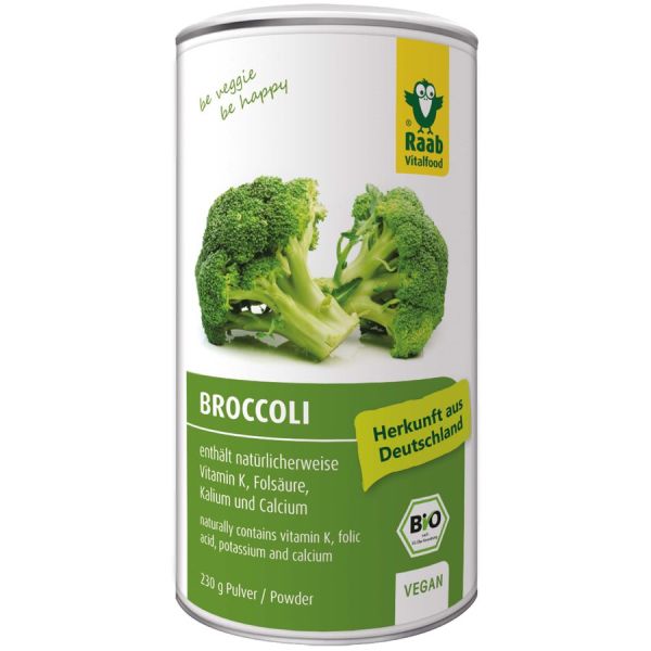 MHD: 31.12.23 | Raab Vitalfood Broccoli Pulver, Bio, 230 g