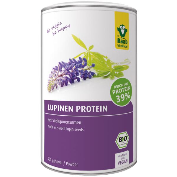 Raab Vitalfood Lupinen Protein Pulver, Bio, 500 g