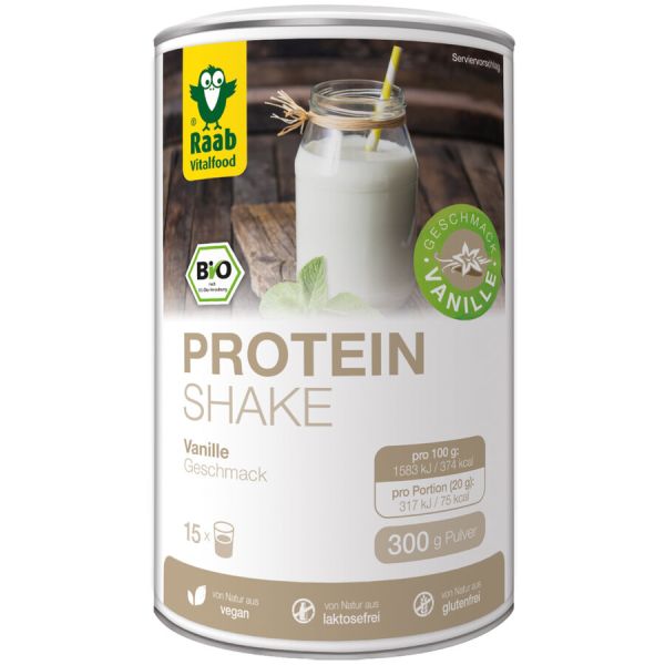 Raab Vitalfood Protein Shake Vanille, Bio, 300 g
