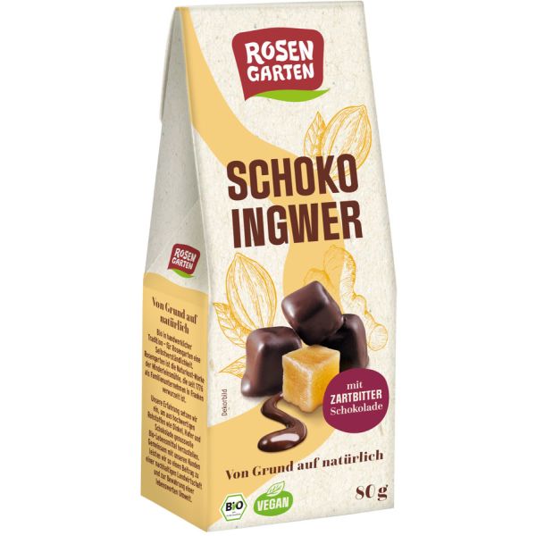 Rosengarten Schoko-Ingwer, Bio, 80 g