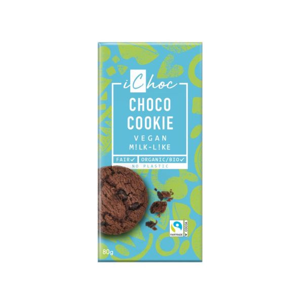 iChoc Choco Cookie, Bio, 80 g