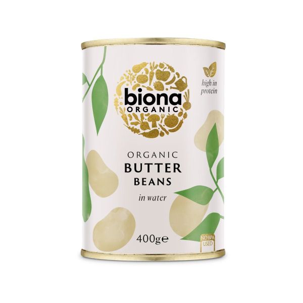 Biona Organic Butter Bohnen, Bio, 400 g