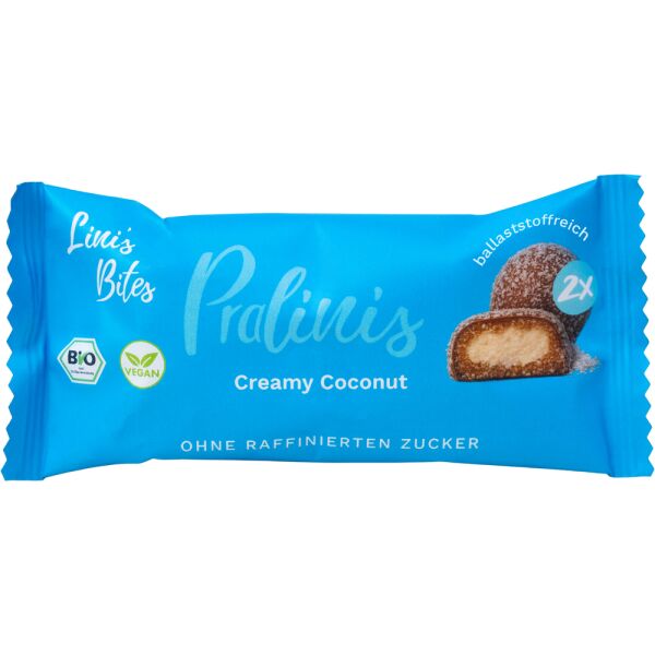 Linis Bites Creamy Coconut Pralinis, Bio, 46 g