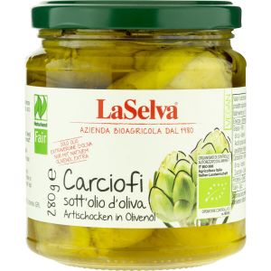 LaSelva Artischocken in Olivenöl, Bio, 280 g
