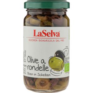 LaSelva Olive a rondelle Oliven in Scheiben, Bio, 100 g