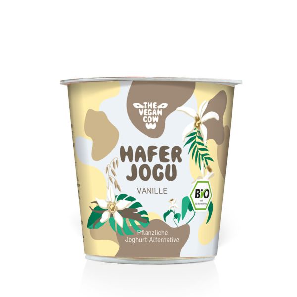 The Vegan Cow Joghurtalternative Hafer Jogu Vanille, Bio, 150 g