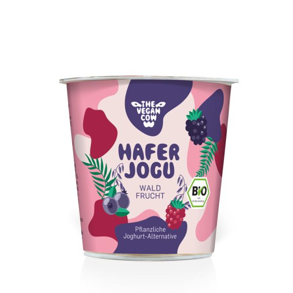 The Vegan Cow Joghurtalternative Hafer Jogu Waldfrucht, Bio, 150 g