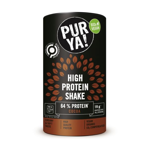 PURYA! High Protein Shake Kakao, Bio, 500 g