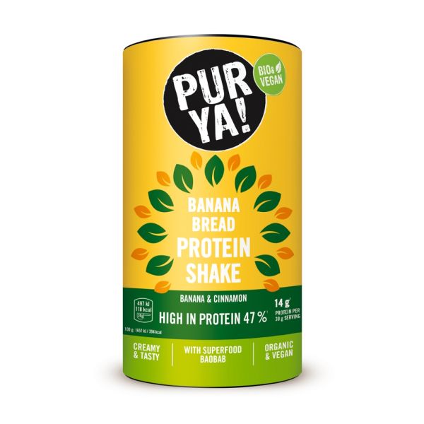 PURYA! Protein Shake Banana Bread, Bio, 480 g