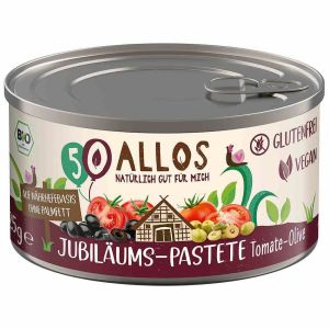 Allos Jubiläums-Pastete Tomate-Olive, Bio, 125 g
