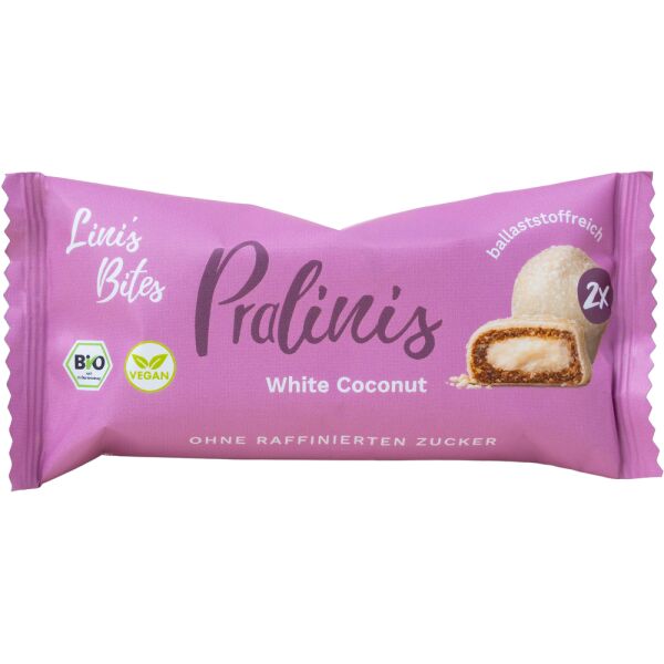 Linis Bites White Coconut Pralinis, Bio, 46 g