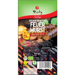 Wheaty Vegane Brat+Grill Feuerwurst, Bio, 100 g