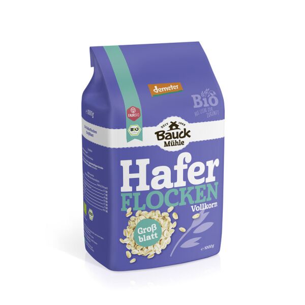Bauck Mühle Haferflocken Großblatt, Bio, 1 kg