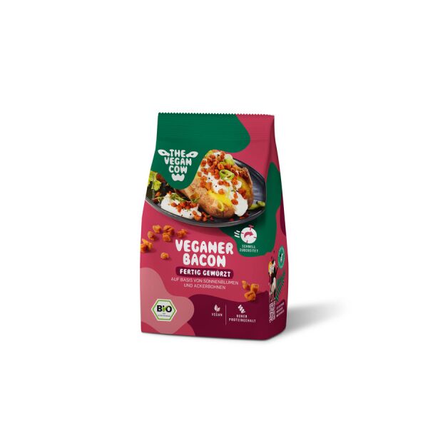 The Vegan Cow Veganer Bacon fertig gewürzt, Bio, 75 g