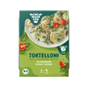 The Vegan Cow Tortelloni in Cremiger Spinat Sauce, Bio,...