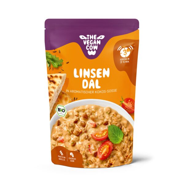 The Vegan Cow Linsen Dal, Bio, 283 g