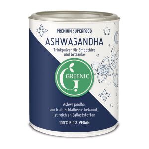 Greenic Ashwagandha Pulver, Bio, 100 g