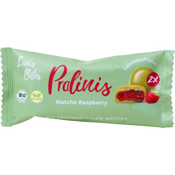 Linis Bites Matcha Raspberry Pralinis, Bio, 46 g